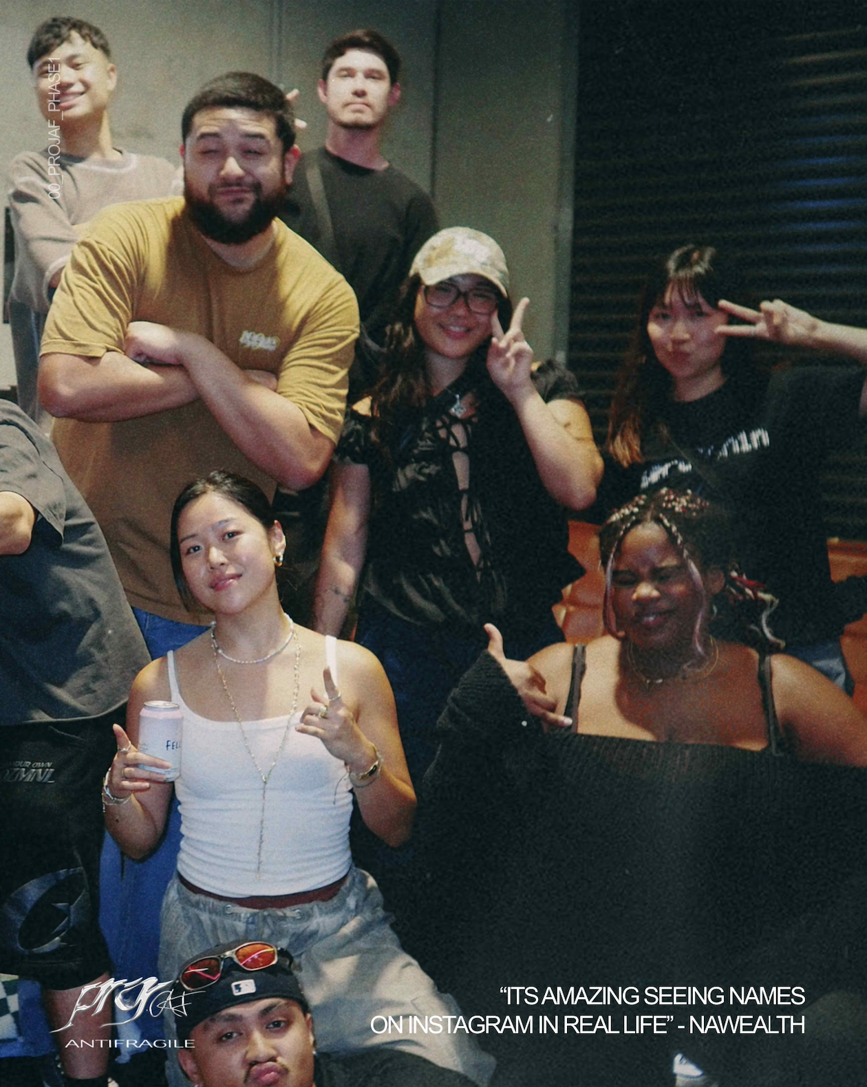 Group of Sydney-based creatives posing together during Project Antifragile's Phase 1 ideation codesign workshop at Commonhouse, a creative production studio in Glendenning.